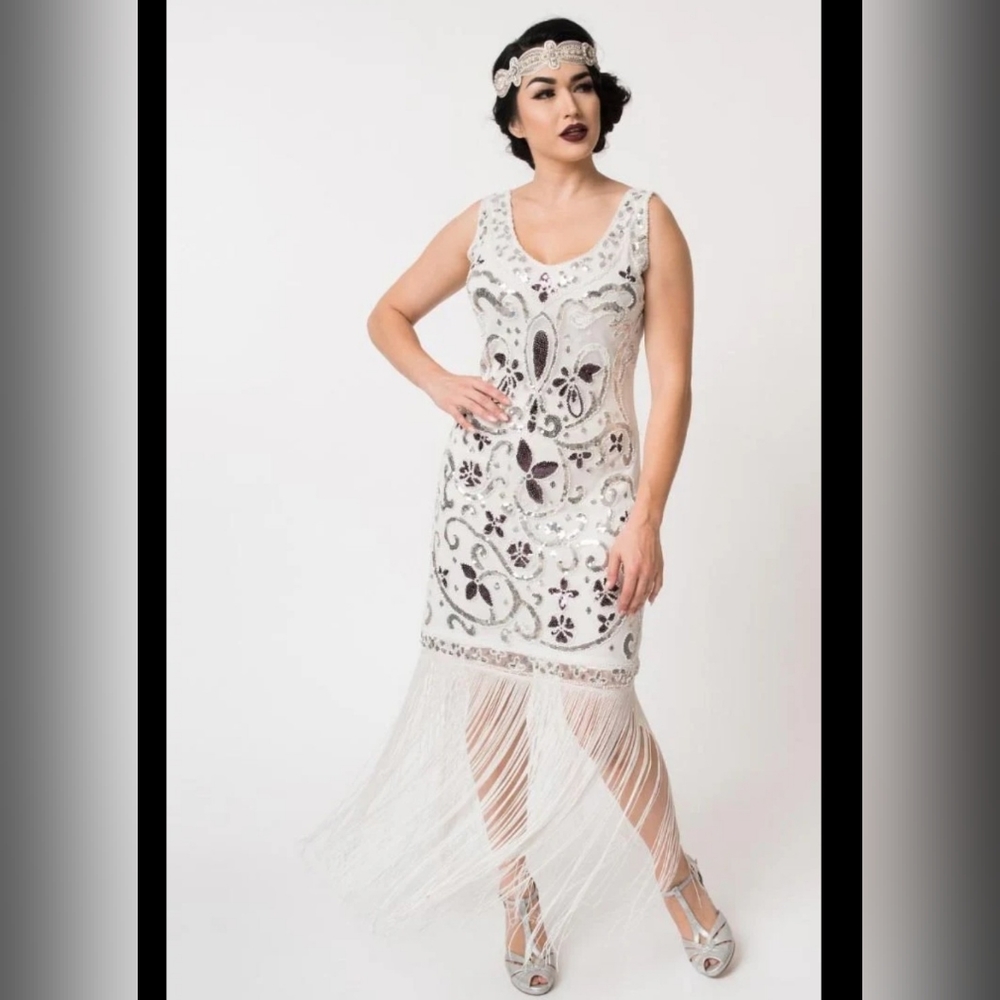 White Flapper Dress!